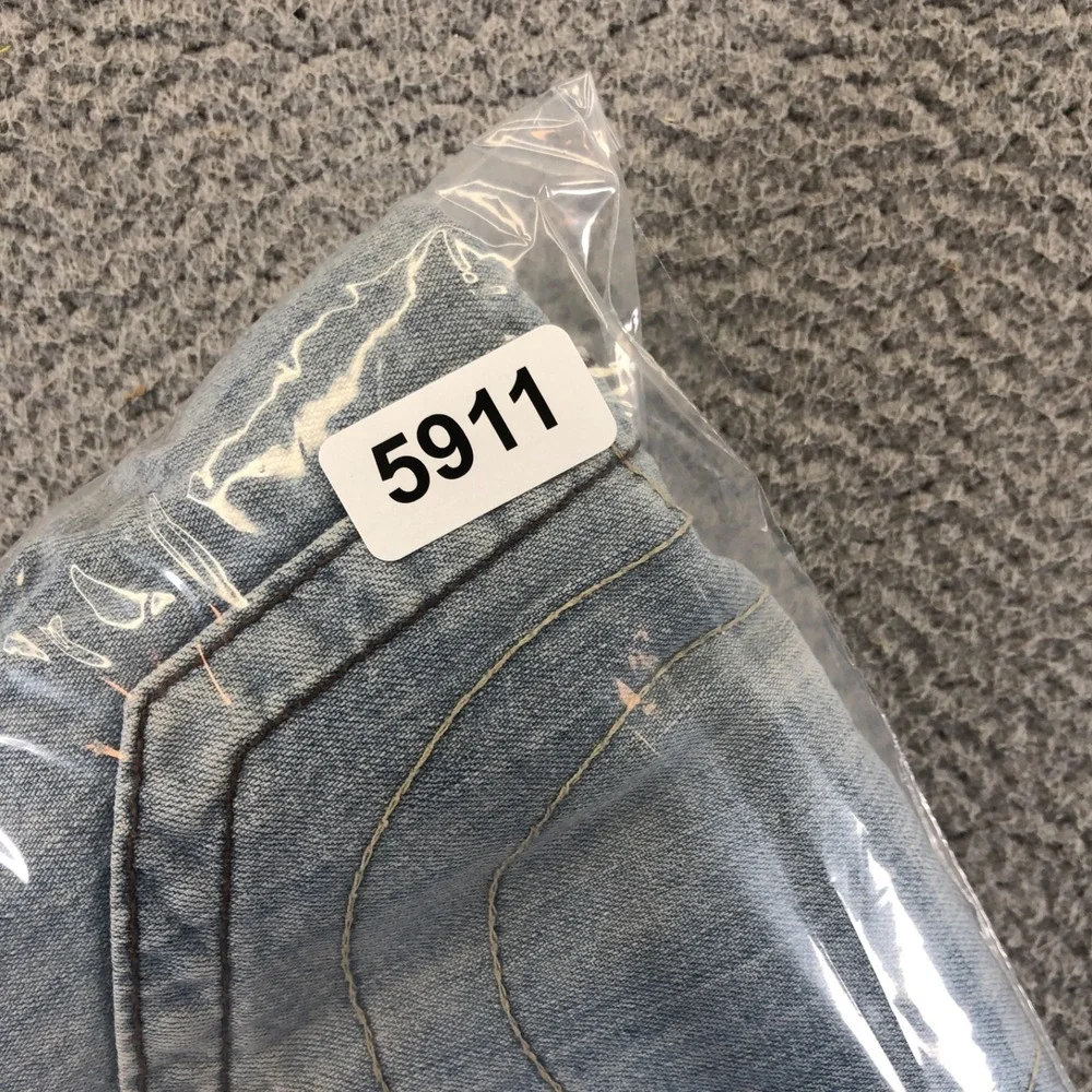 True Religion Jeans Mens 40x33 Blue Bobby Faded Light Wash Y2K Denim USA Made